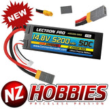 Lectron Pro 14.8V 5200mAh 50C Lipo Battery Hard Case with XT60 Connector + CSRC Battery