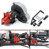 CNC Aluminum Gearbox Transmission Case Servo Mount For Axial SCX10 1/10 RC Car