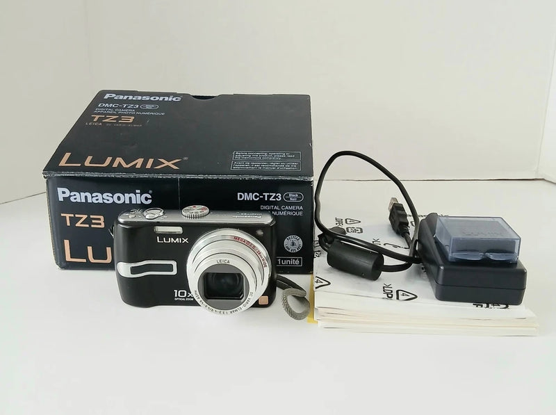 Panasonic Lumix TZ3 Digital Camera , Battery, Charger, Manual