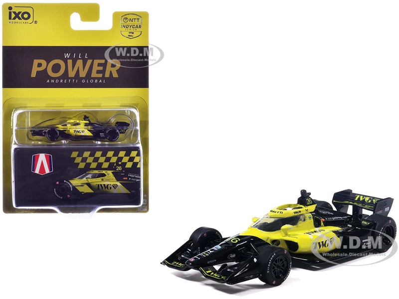 DALLARA INDYCAR #26 POWER "TWG" NTT SERIES 2026 1/64 DIECAST BY IXO IND64038