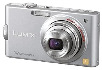 Panasonic Lumix FX60 Digital Camera Silver 12MP 5x Optical Zoom From Japan