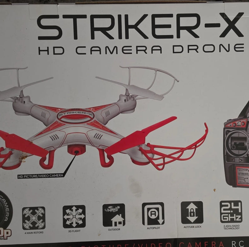 World Tech Toys Striker-X HD Camera Drone Quadcopter 2.4GHz Altitude Lock