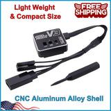 RC drift gyro sensor with CNC aluminum alloy case, black dual-module unit and cables