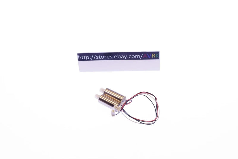 Drone replacement motor with attached red, black, and white wires