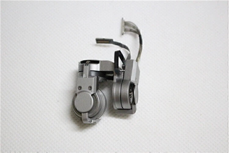 Gimbal motor assembly with attached flat flex cable, metallic gray