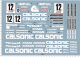 1:12 Scale nismo Calsonic Skyline GTR GrA K.HOSHINO GT-R ?93 Model Decal