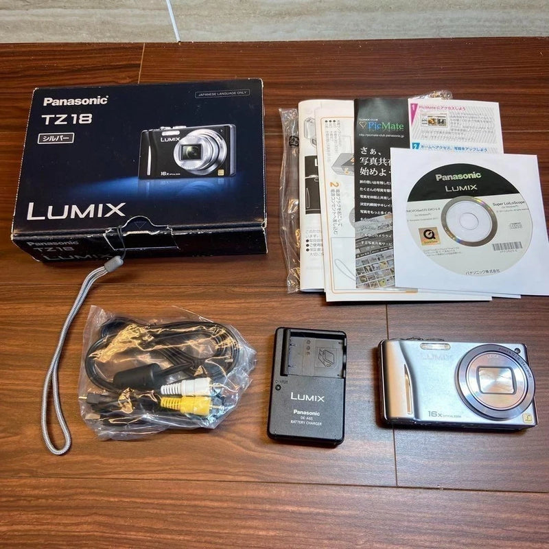 Panasonic LUMIX DMC-TZ18 Silver Compact Digital Camera [No English Menu] Japan
