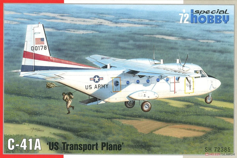 Special Hobby 1/72 C-41A transport plane model kit, box art