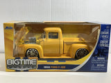 JADA BTM 1956 FORD F100 PICKUP TRUCK YELLOW 1:24 DIECAST MODEL CAR 90485 #92
