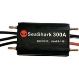 SeaShark 300A black RC brushless ESC controller, BEC 5V/1A, input 3-16S