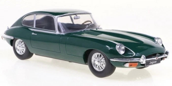 Jaguar E-Type coupe dark green diecast model car 124149 Whitebox 1:24