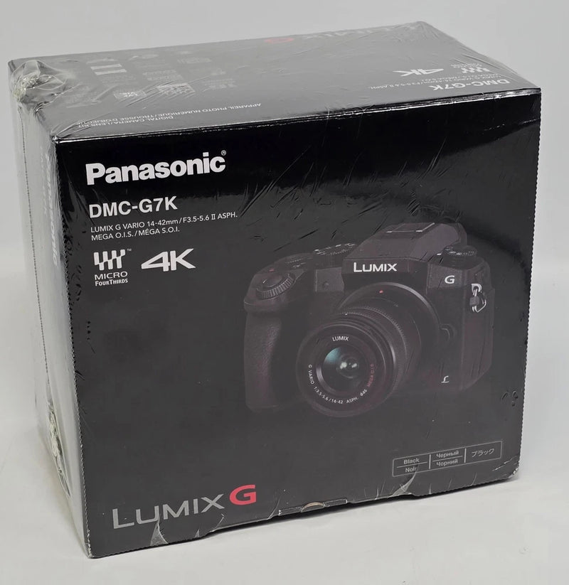 Panasonic LUMIX G7 4K Digital Camera with 14-42mm f/3.5-5.6 Lens - Black *NEW*