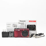 Panasonic LUMIX DMC-TZ55 Red 20x Optical Zoom Compact Digital Camera Box Include