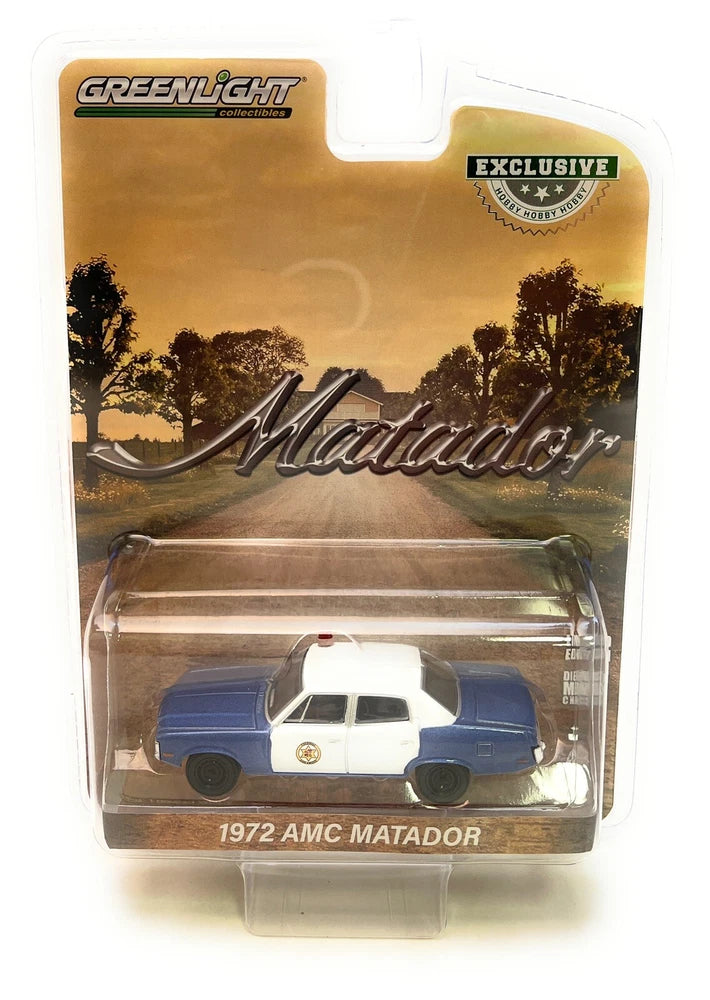 Greenlight 1:64 Scale 1972 AMC Matador Colonial City Police Model Car 30219-5B1