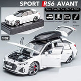 1:32 RS6 Model Car, Black Edition: Customized for Kids Realistic Simulation, Die