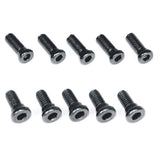Set of black motor screws with Phillips drive, 10-pack