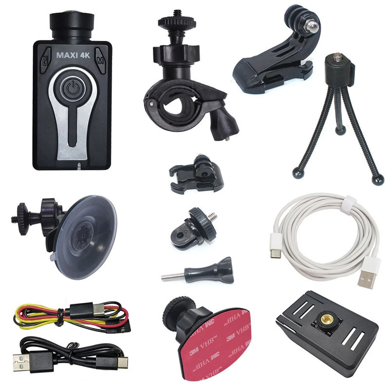 Mobius Maxi MM4K Camera Mini Camcorder Action Cam for Vlog with Accessories Kit