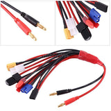 RC Battery B6 Charger 4mm Banana Plug convert 8 multi-plugs Charging Cable Converter
