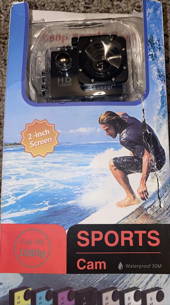 Full HD 1080P Sports Waterproof Camera 12MP 120 Degree