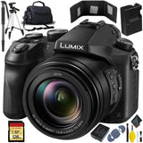 Panasonic Lumix DMC-FZ2500 Camera - Battery(2) - Charger - 128GB - Tri+Monopod