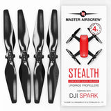 Stealth Propellers for DJI Spark - Black, 4 pcs