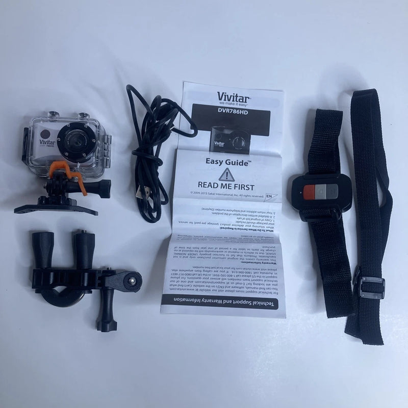 Vivitar Full HD 1080p Action Cam DVR786HD 60FPS 12 Megapixel & Waterproof Case.