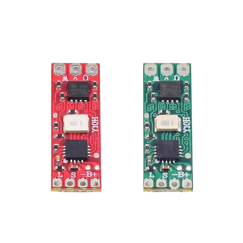 Brushless motor speed controller PCB module with components, red and green boards