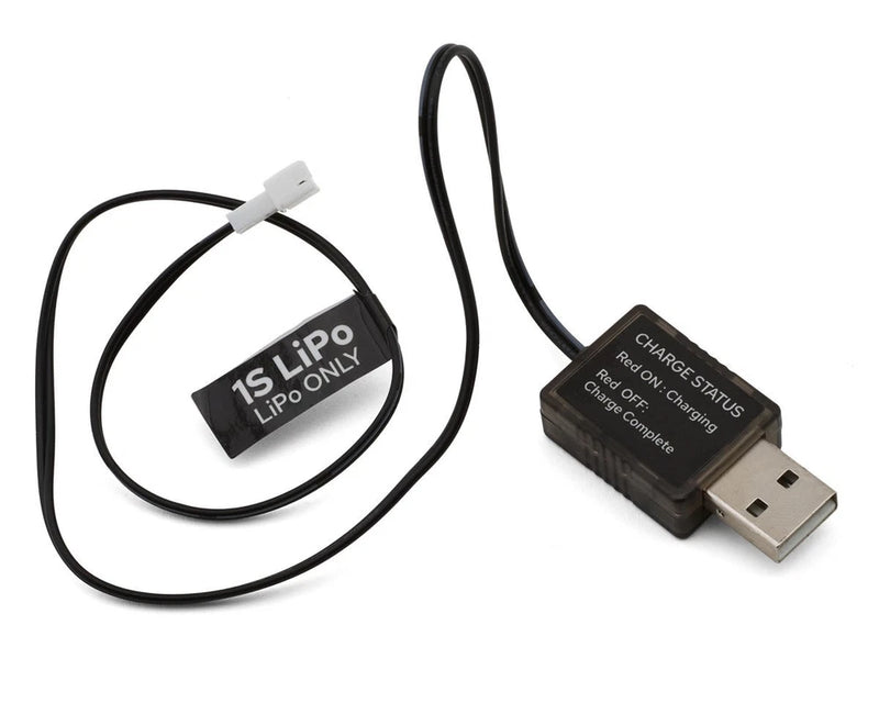 Redcat Ascent-32 1S USB LiPo charger with cable and 1S battery connector