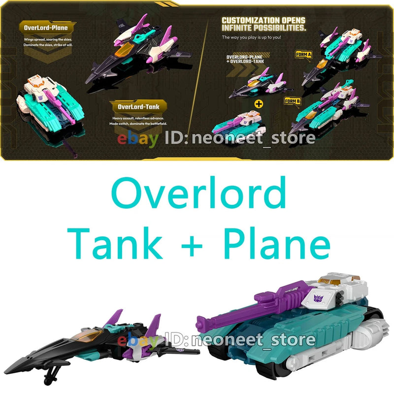Blokees Transformers Overlord 1/64 Car Model Toys Blind Box Wheels Tank+Plane