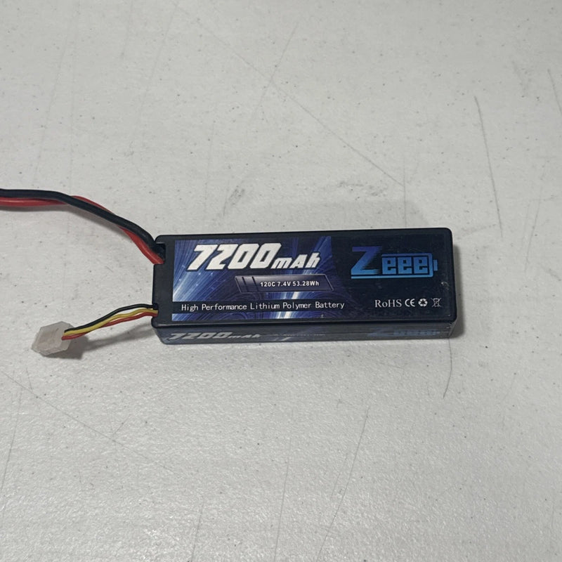 Zeee 7200mAh 7.4V 120C 4S HardCase Lipo Battery USED Battery