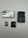 Panasonic DMC-FX9 Digital Camera 6MP Compact Point & Shoot Silver 2.5" LCD