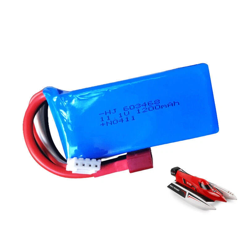 Lipo Battery 11.1v 1200mah for WLtoys WL915 High Speed RC F1 Racing Boat