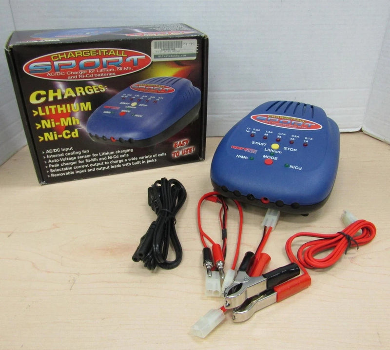 Charge-It-All  AD/DC  Battery Fast Charger RC Lithium NiMh NiCd Lipo New In Box Battery