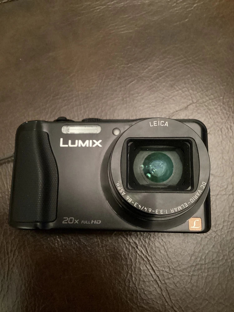 Panasonic Lumix DMC-TZ35 BLACK 16MP Digital Camera LEICA LENS 20x Zoom Excellent