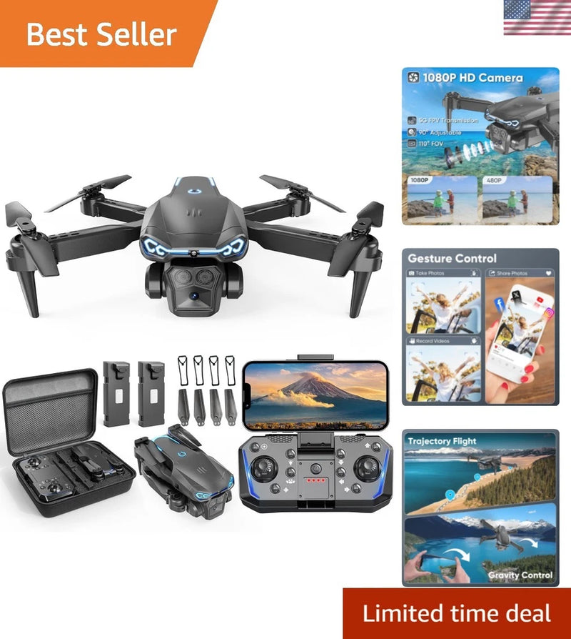 Foldable Drone with 1080P Camera for Beginners & Kids, FPV RC Quadcopter Toys...