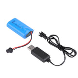 ? Upgraded Rechargeable Battery 7.4V 500mAh With USB Cable For WPL / Crawler /