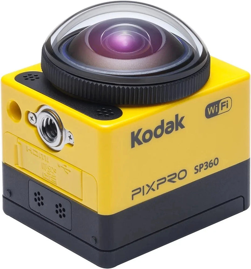 Kodak PIXPRO SP360 Action Camera 360?? Lens w/ Charger MicroSD + Battery EUC