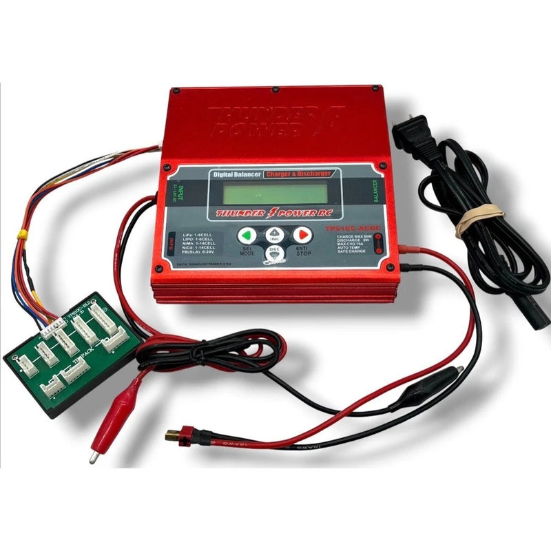 Thunder Power RC TP610C-ACDC Digital Balancer Charger Discharger LiPo NiMH Red