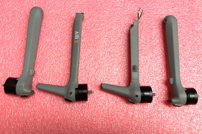 DJI Air 3 drone replacement motor arms, left and right front and rear, gray metal set