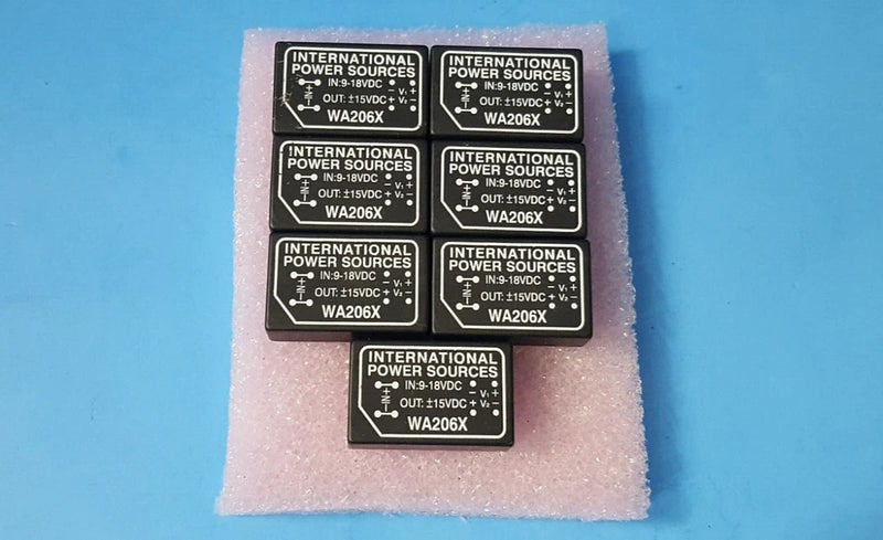 1pc- DC-DC CONVERTER, WA206X, IPS, INPUT: 9-18VDC, OUTPUT: ??15VDC