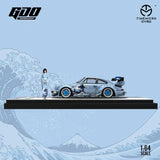 Time Micro X GDO 1:64 RWB964 The Great Wave off Kanagawa Diecast Model Car