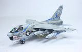 Gray US Navy A-7E Corsair II 1:48 scale model jet with detailed markings
