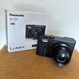 USED Panasonic LUMIX DC-TZ90 Black 4K Wi-Fi 32GB SD With Box Excellent Japan