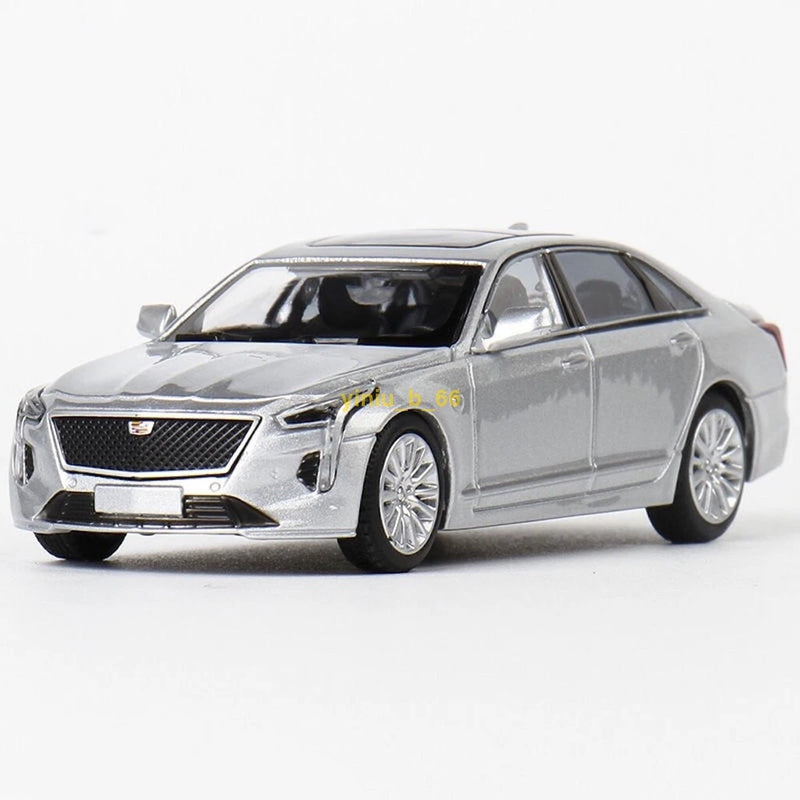 1:64 Silver CT6 Sedan - Luxury Sports Diecast Collectible Model Car