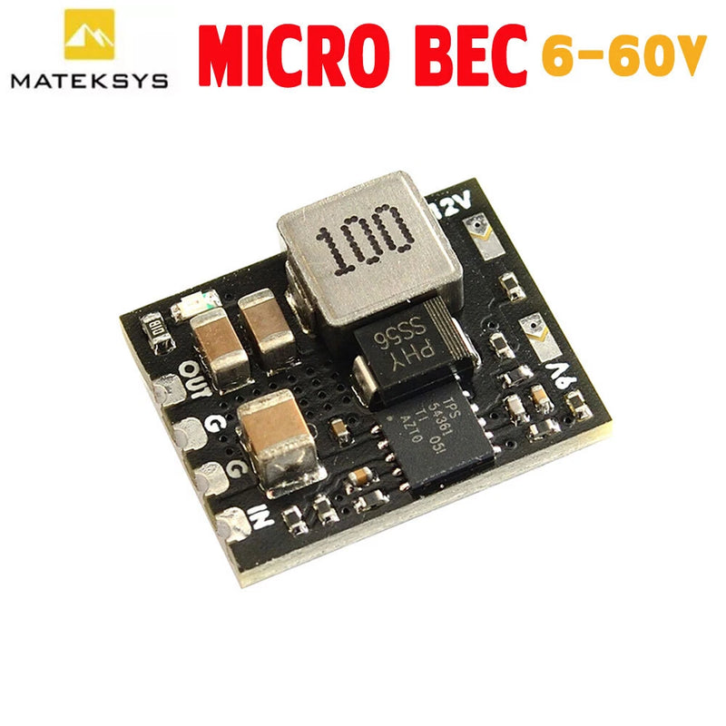MATEK BEC 6-60V to 5V/9V/12V-ADJ 18*15mm for RC Model FPV Drone DIY Part