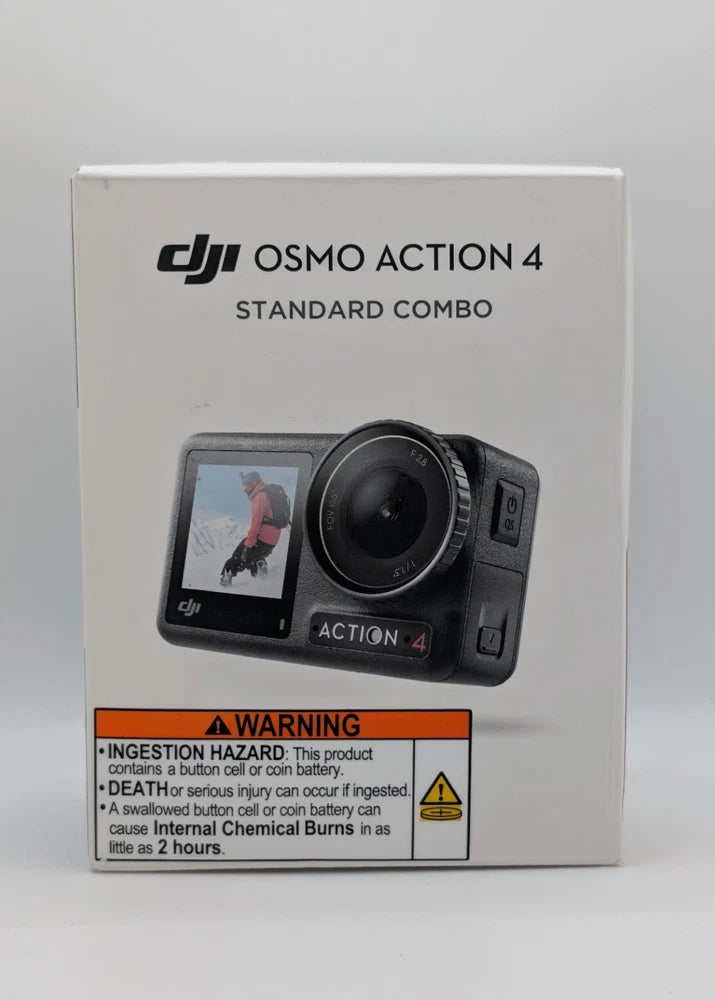 New-DJI Osmo Action 4 Standard Combo Action Camera, Black (All Included). ~06S~