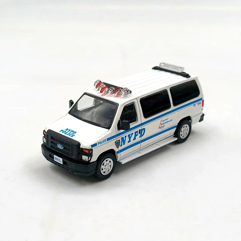 1:64 E350 White Van Diecast Model - Alloy Car, Detailed Collectible