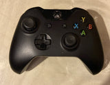 XBOX ONE Wireless Controller Model 1697 Black NO BATTERY COVER - Tested Battery