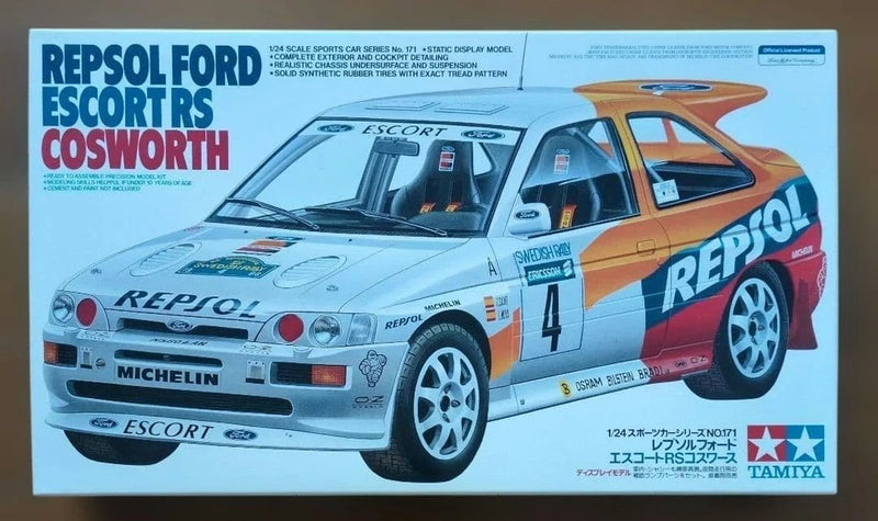 Tamiya Repsol Ford Escort RS Cosworth 1/24 Model Kit 24171 Japan Used