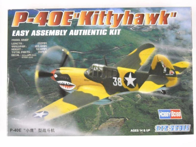 Trumpeter 80250 American P-40E Eaglet Fighter Bomber Static 1/72 Model Plane Jet